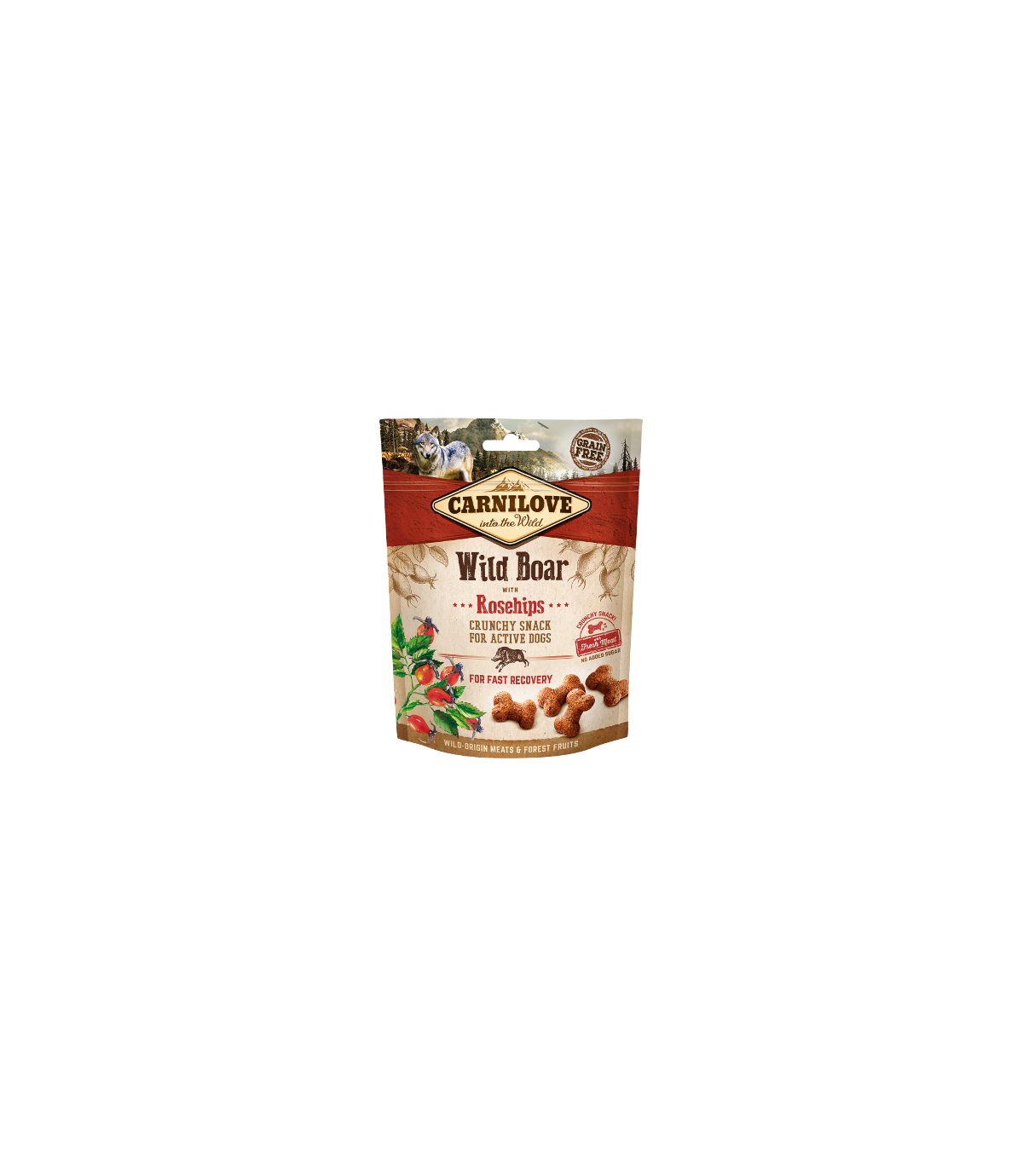 Carnilove Crunchy Snack Wild Boar & Rosehips - 200g