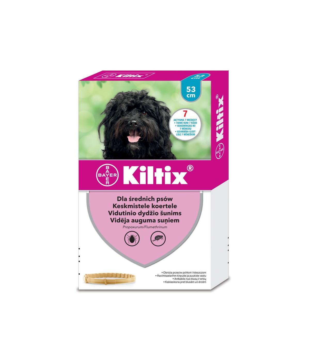 Obroża Kiltix - dla średnich psów - 53cm