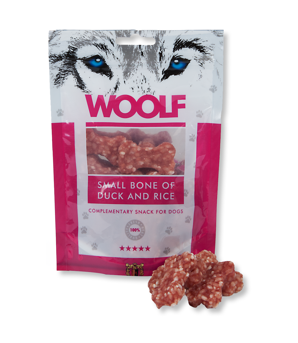 Woolf Small Bone Of Duck And Rice 100g