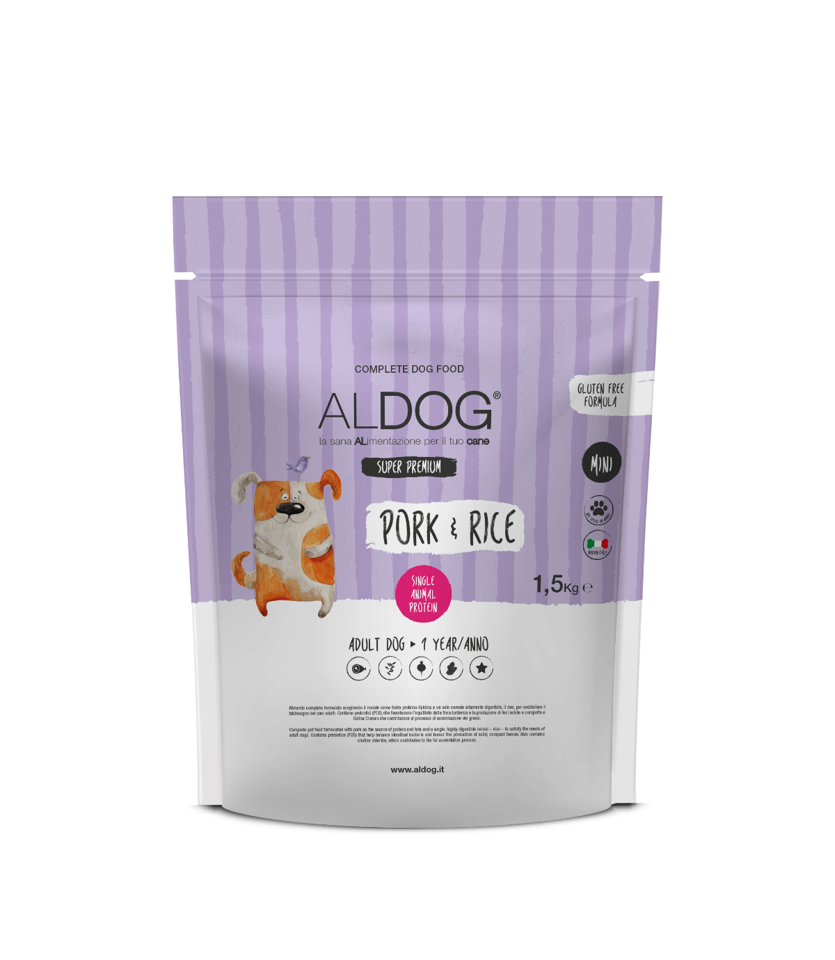 Aldog Mini Pork & Rice 1,5kg
