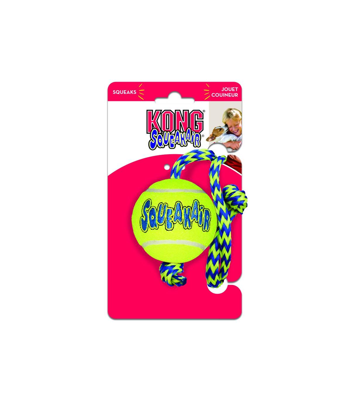 SqueakAir Ball with Rope M Kong