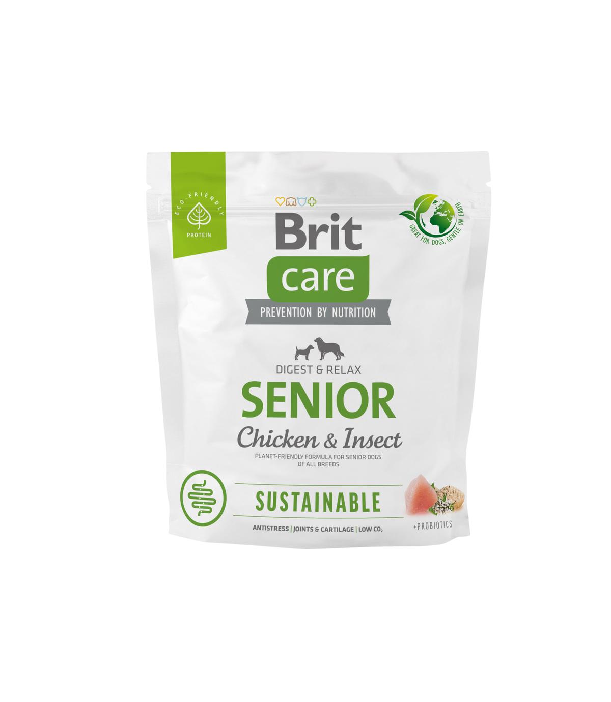 Brit Care Dog Sustainable Senior Chicken & Insect 1kg