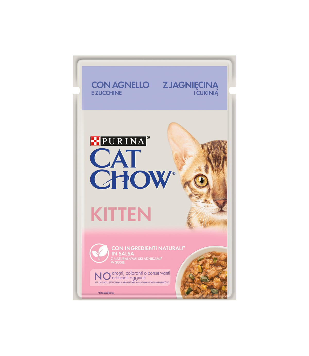 Purina Cat Chow Kitten z jagnięciną i cukinią 85g
