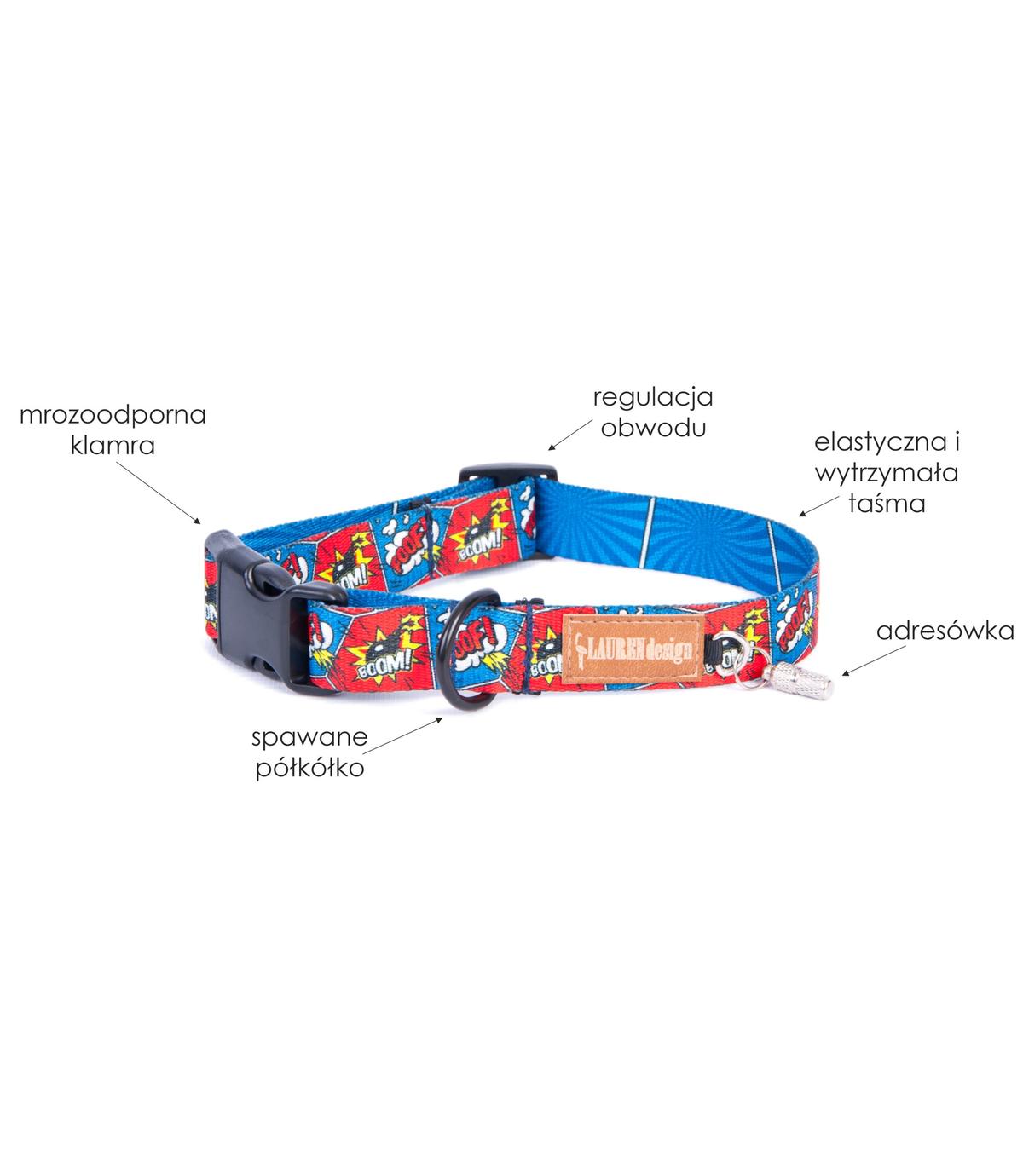 Obroża Color Comic Book S