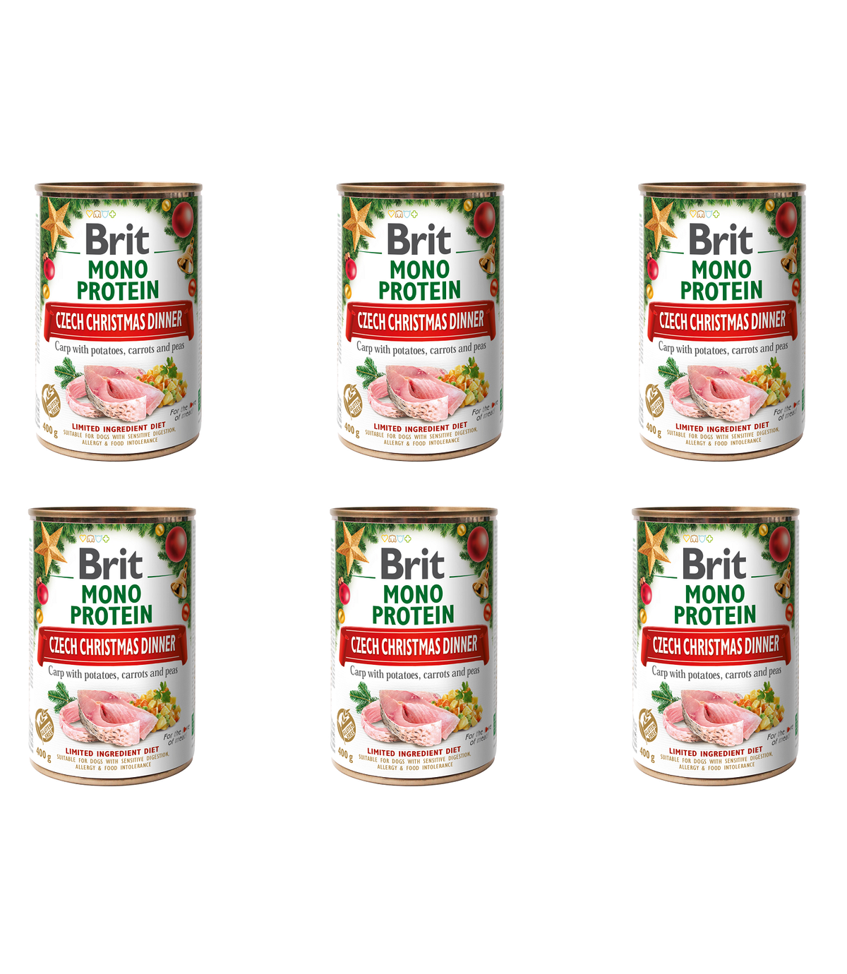 Brit Mono Protein Christmas Carp 6x400g