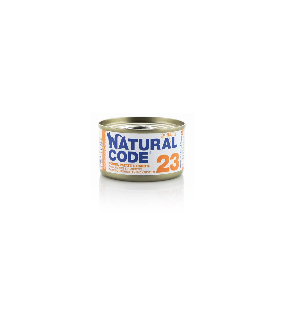 Natural Code Cat 23 Tuna, potatoes and carrots in jelly 85g