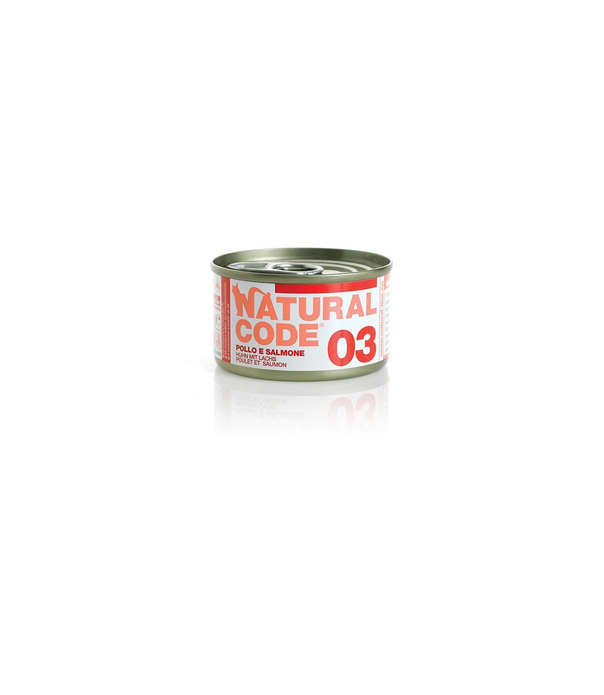 Natural Code Cat 03 Chicken and salmon 85g