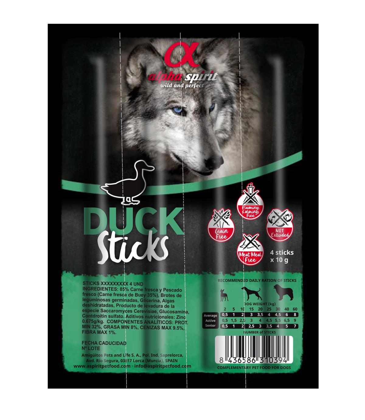 Alpha Spirit Paluszki Duck - czteropak