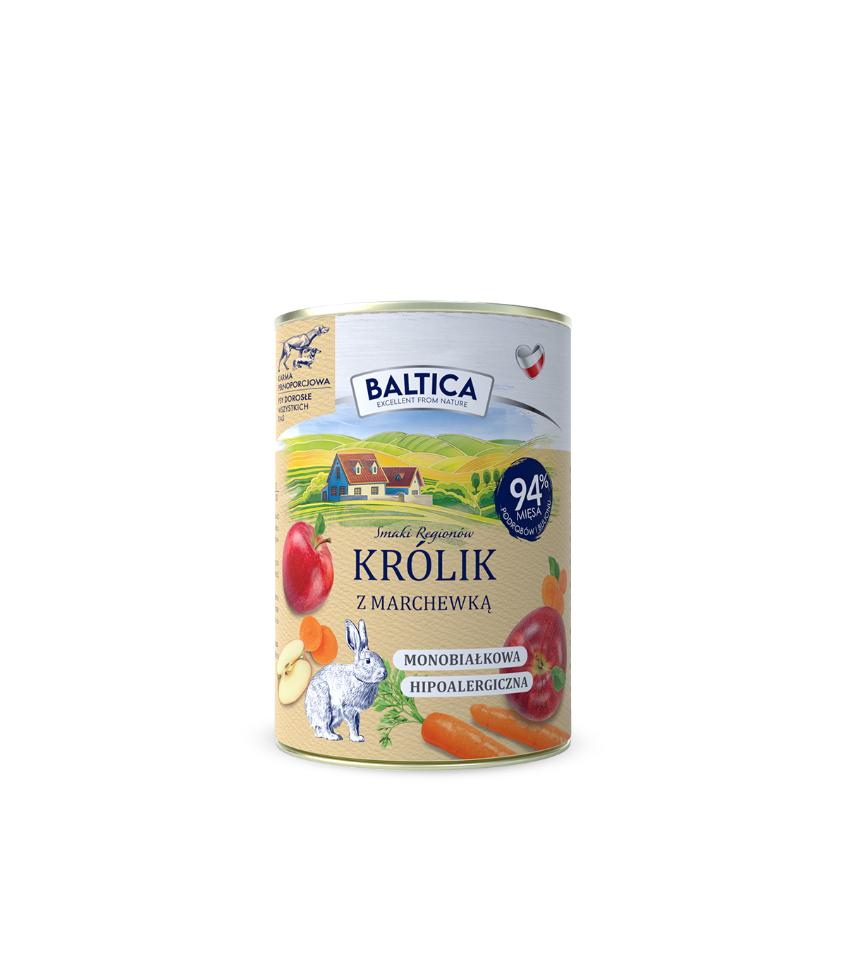 Baltica Królik z marchewką 400g