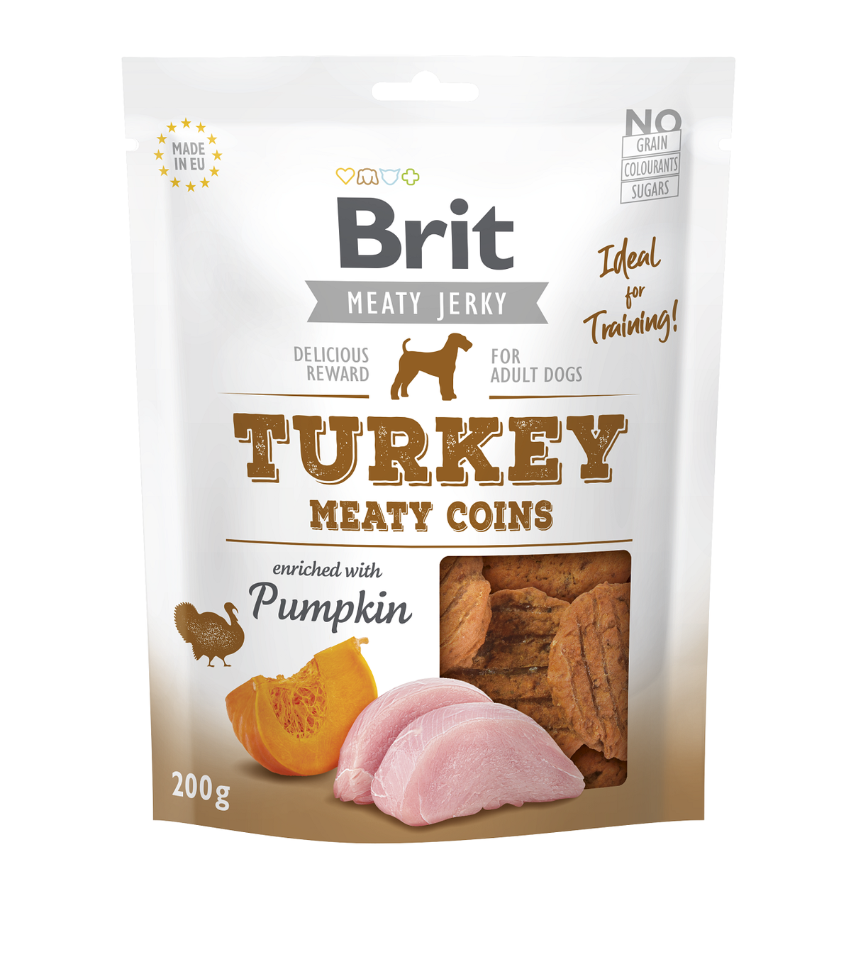 Brit  Turkey Meaty Coins 200g