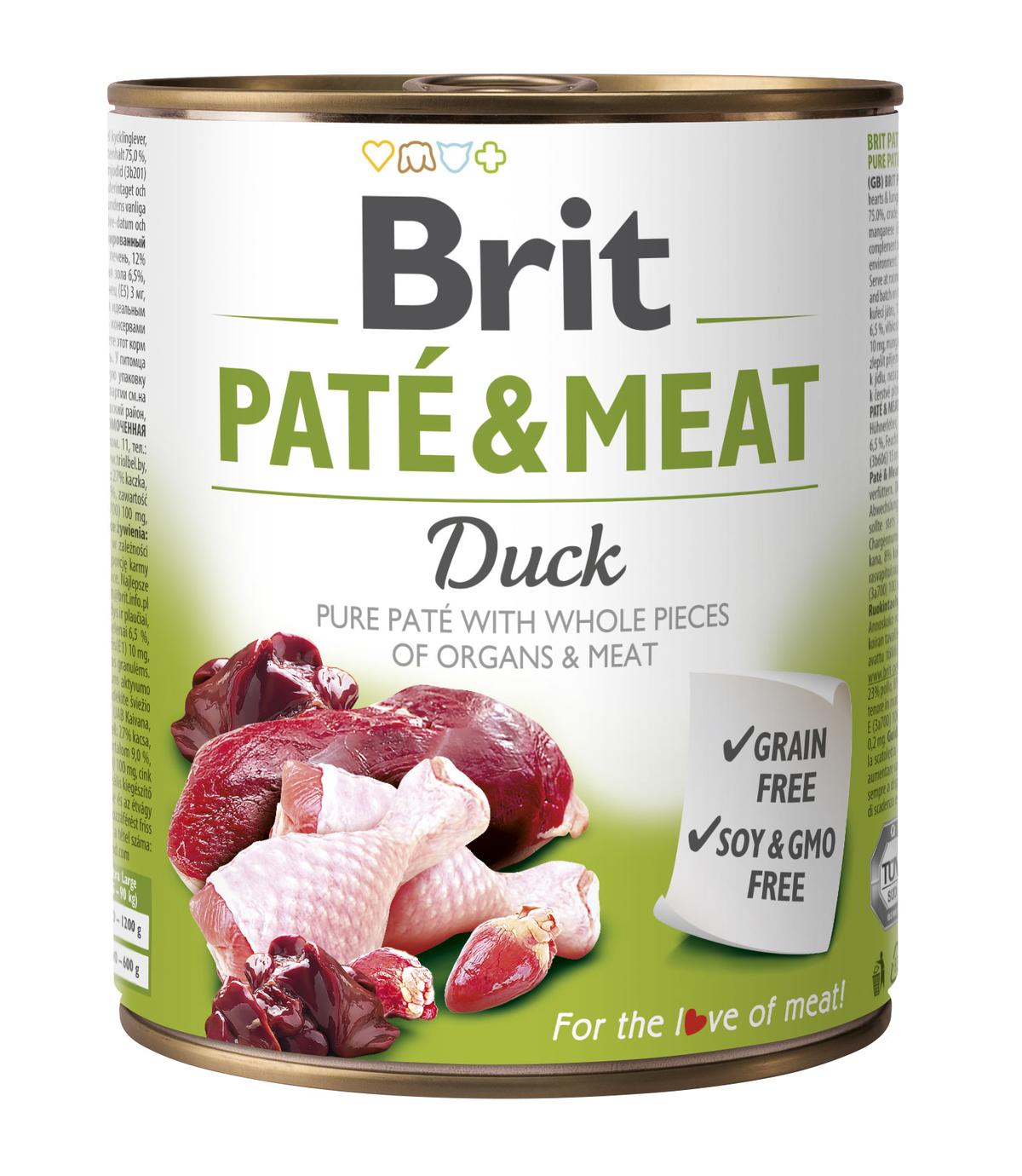 Brit Pate & Meat Duck 800g