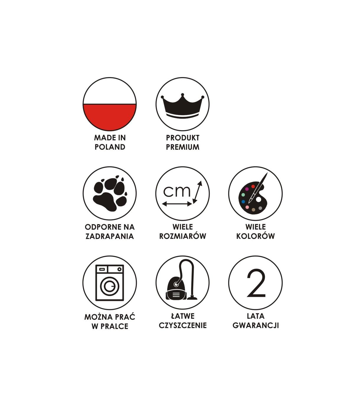 Velvet Legowisko Daisy szaro-miętowe - 65cm