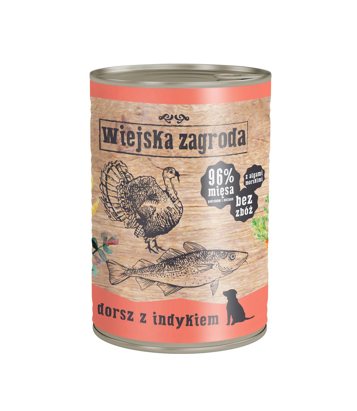 Wiejska Zagroda Dorsz z indykiem 400g