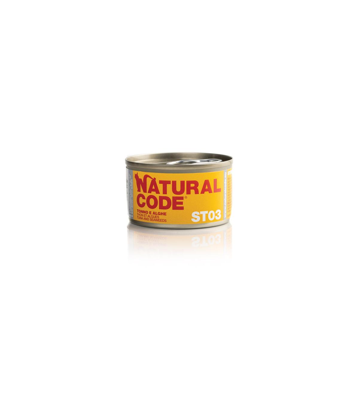 Natural Code Cat ST03 Tuna and seaweeds 85g
