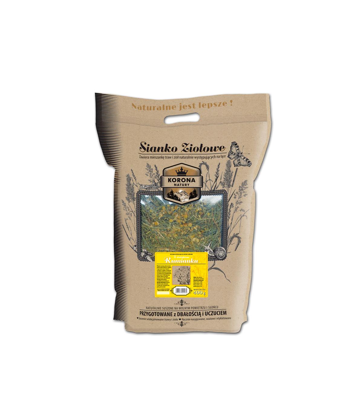 Sianko ziołowe z rumiankiem Korona Natury 400g