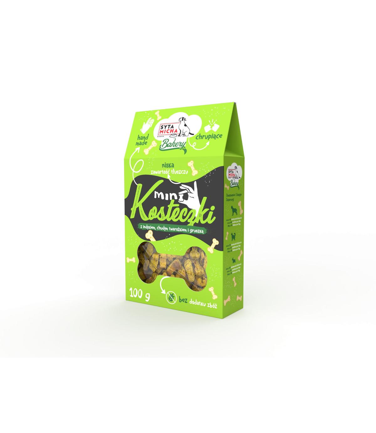 Syta Micha Bakery Mini kosteczki z indykiem 100g