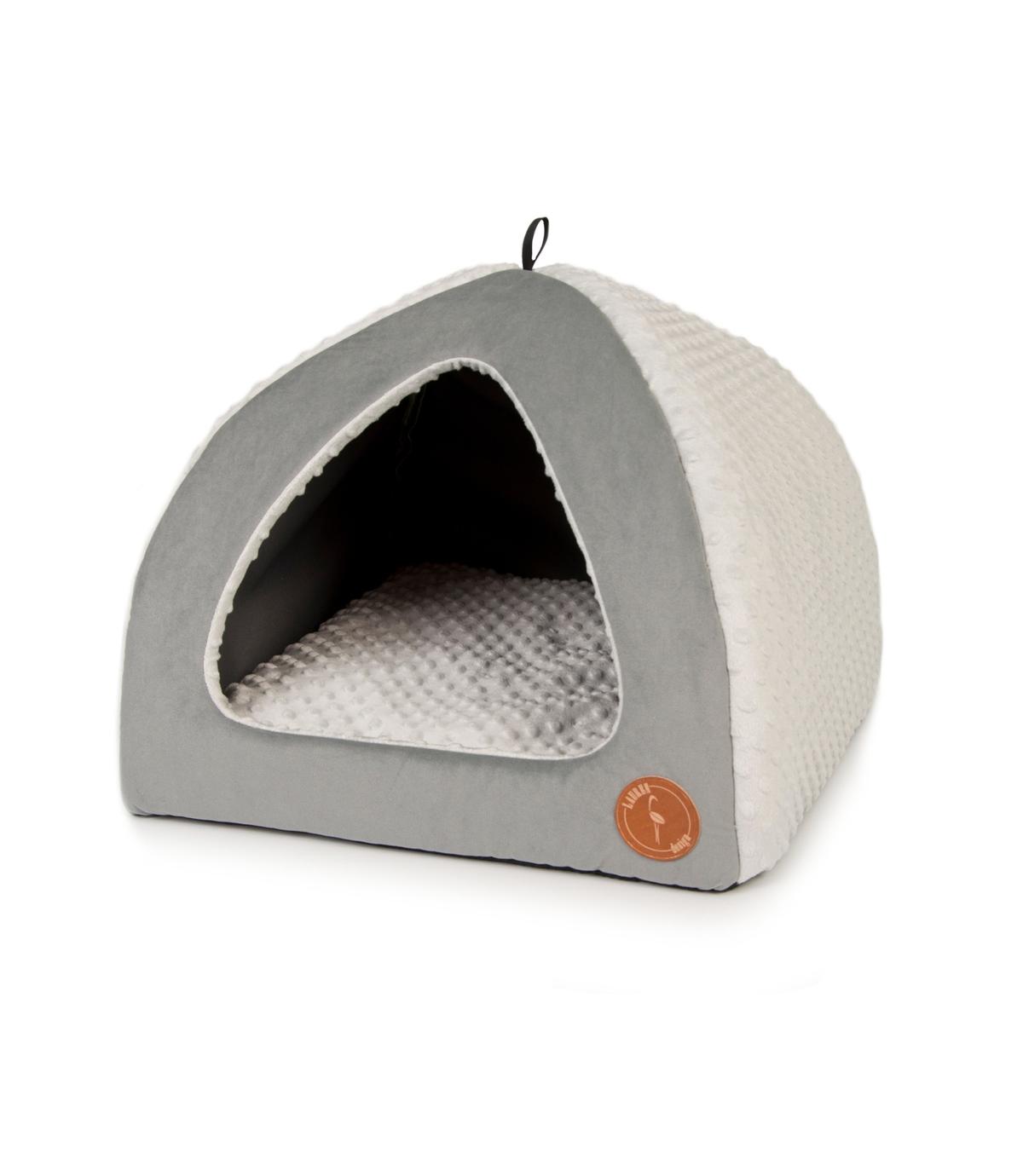 Velvet Budka Bella - 50x50cm szara