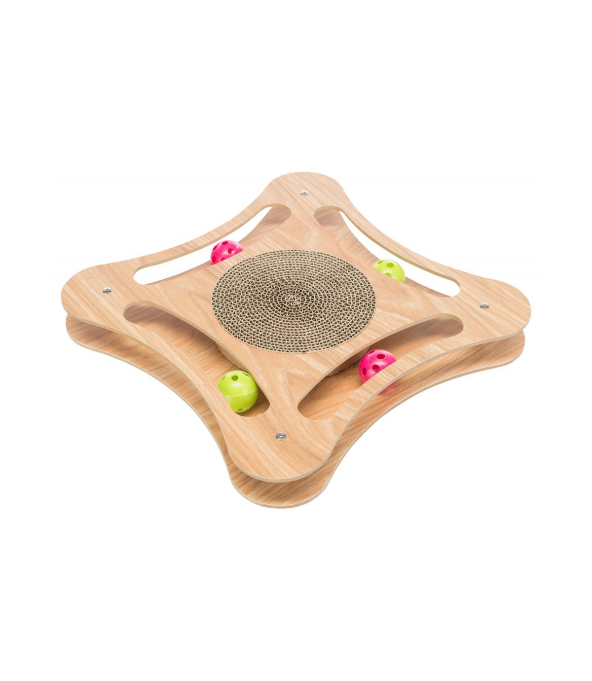 Drapak kartonowy z drewnianą ramką