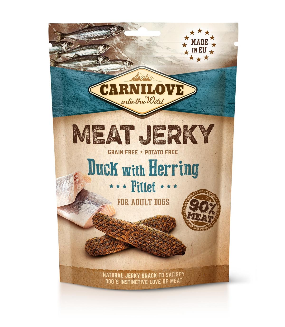 Carnilove Jerky Duck with Herring Fillet 100g
