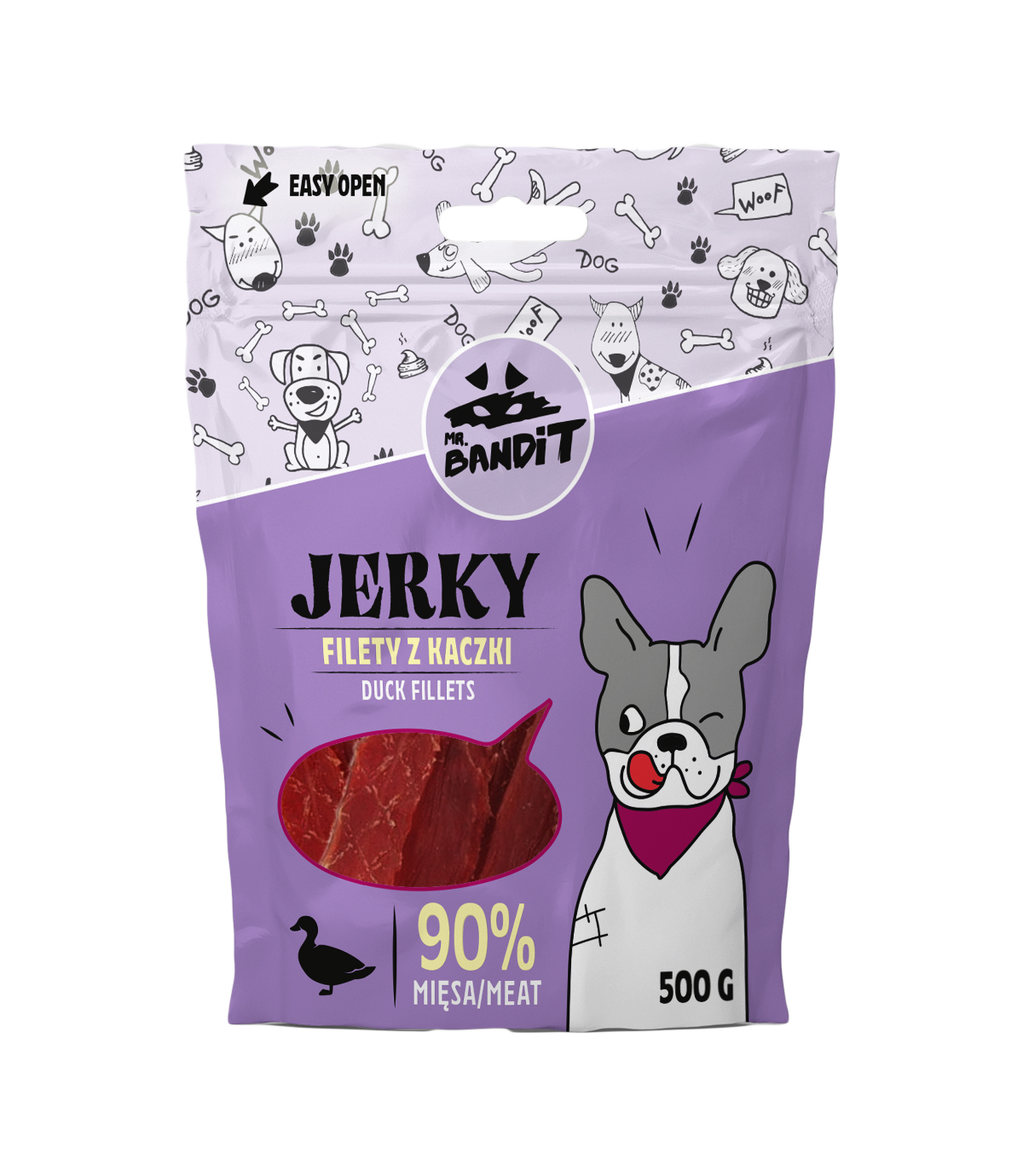 Mr. Bandit Jerky Filety z kaczki 500g