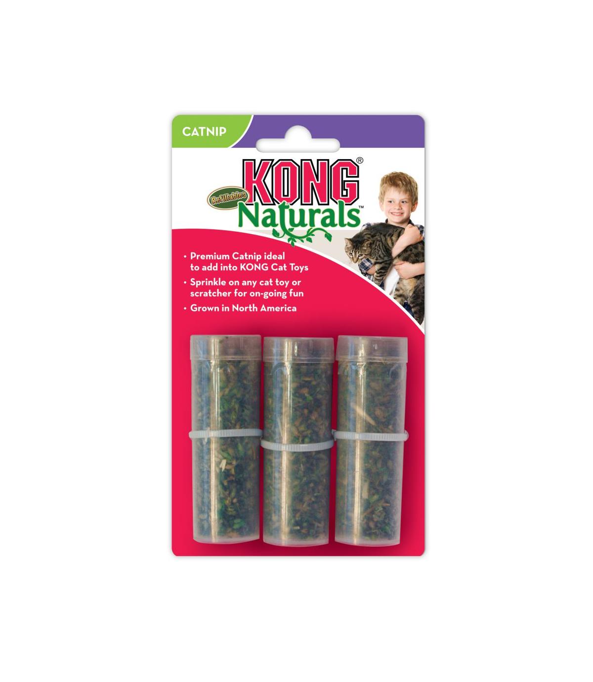 Kong Refillables Catnip Tubes 3x9g