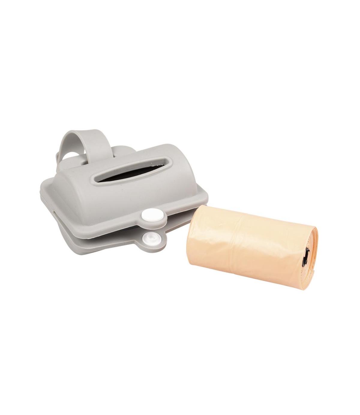 Silikonowy dyspenser z woreczkami na odchody