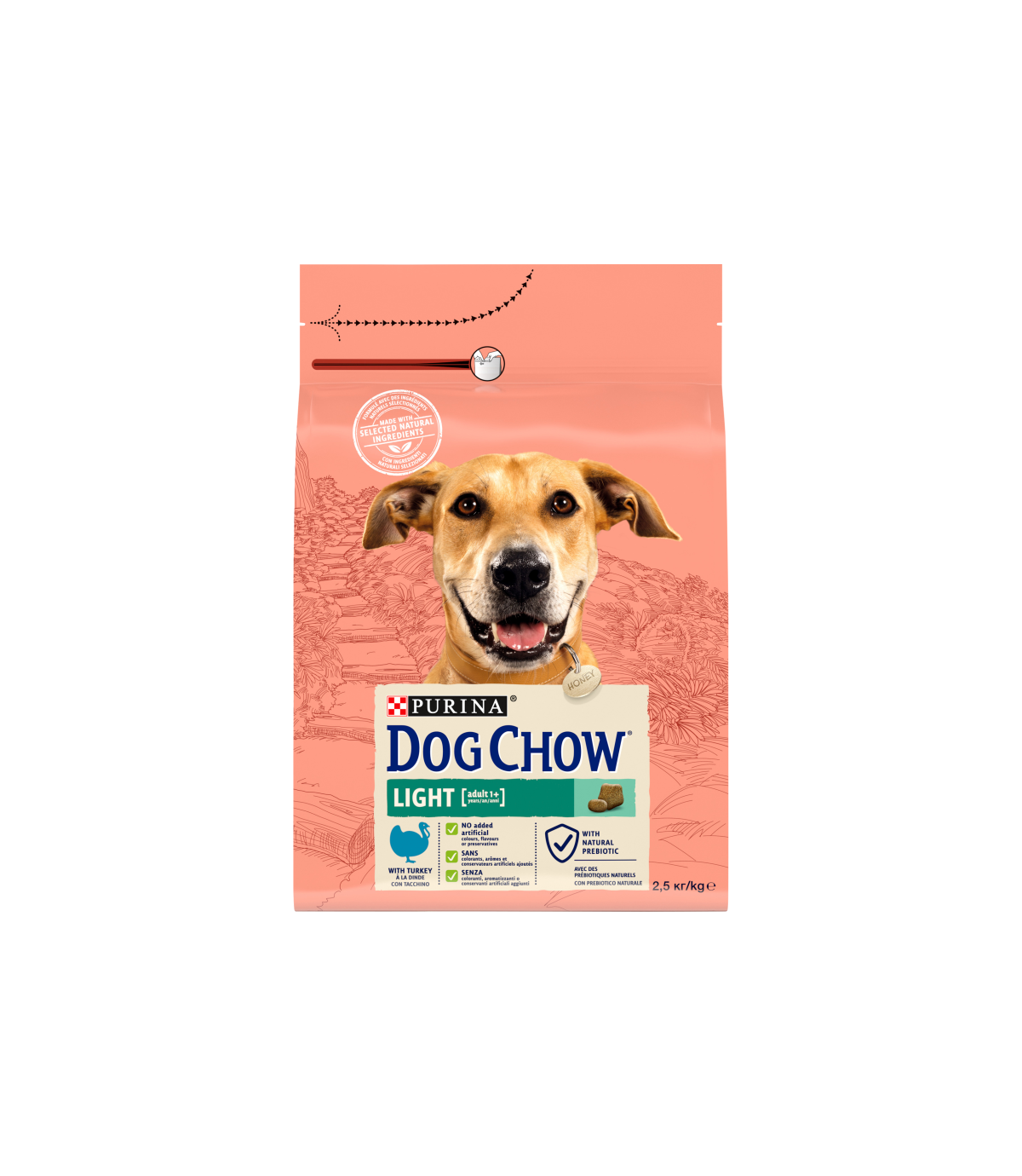Purina Dog Chow Adult Light 1+ Turkey 2,5kg