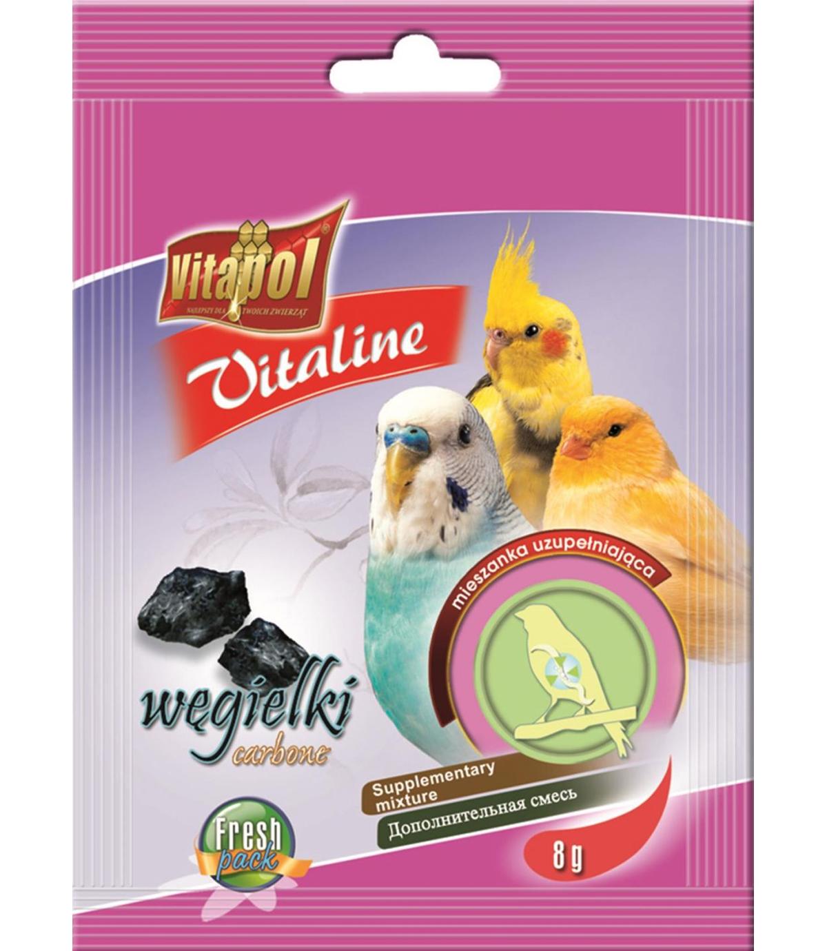 Vitaline węgielki dla ptaków - 8g