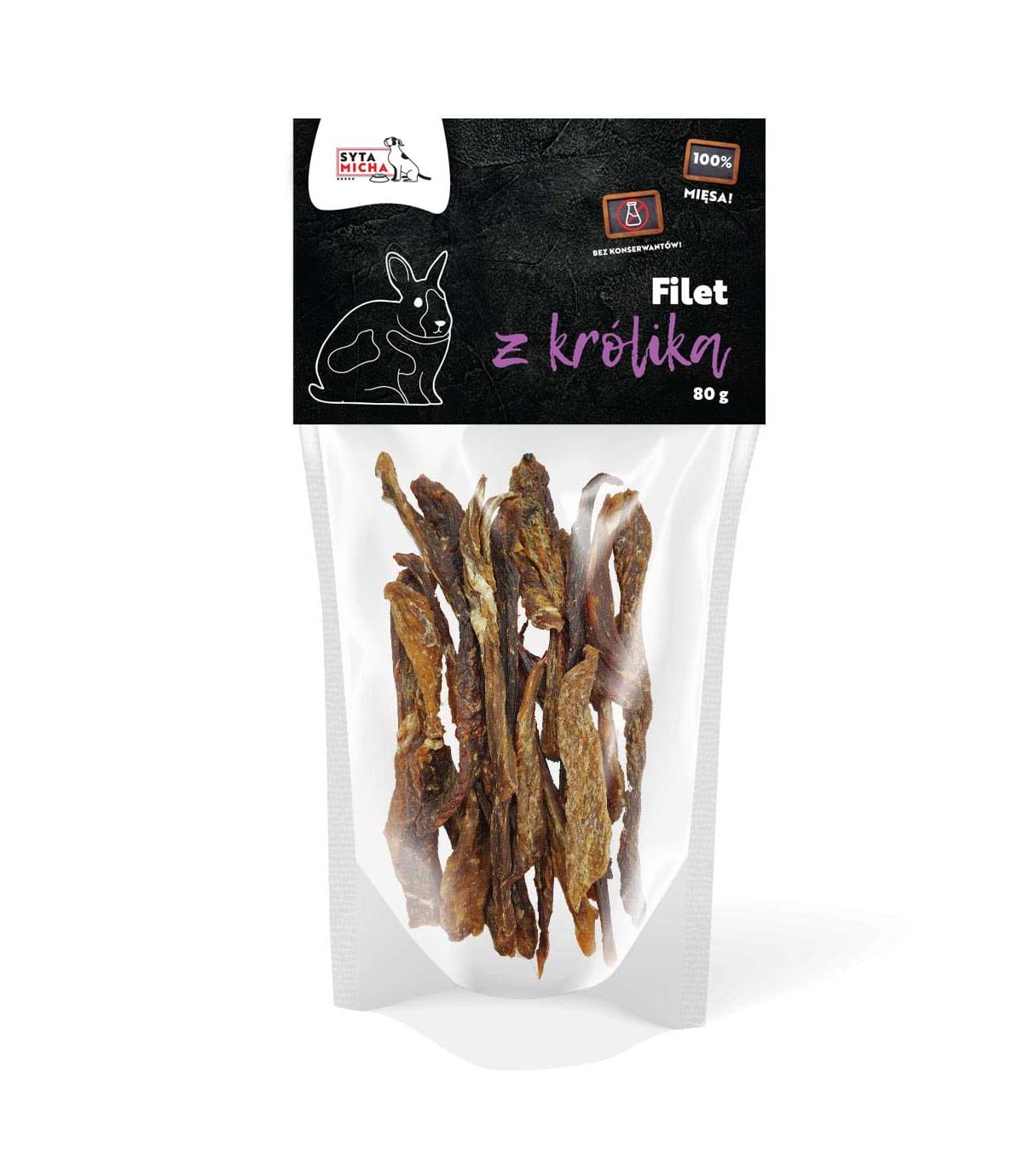 Suszone filety z królika 80g