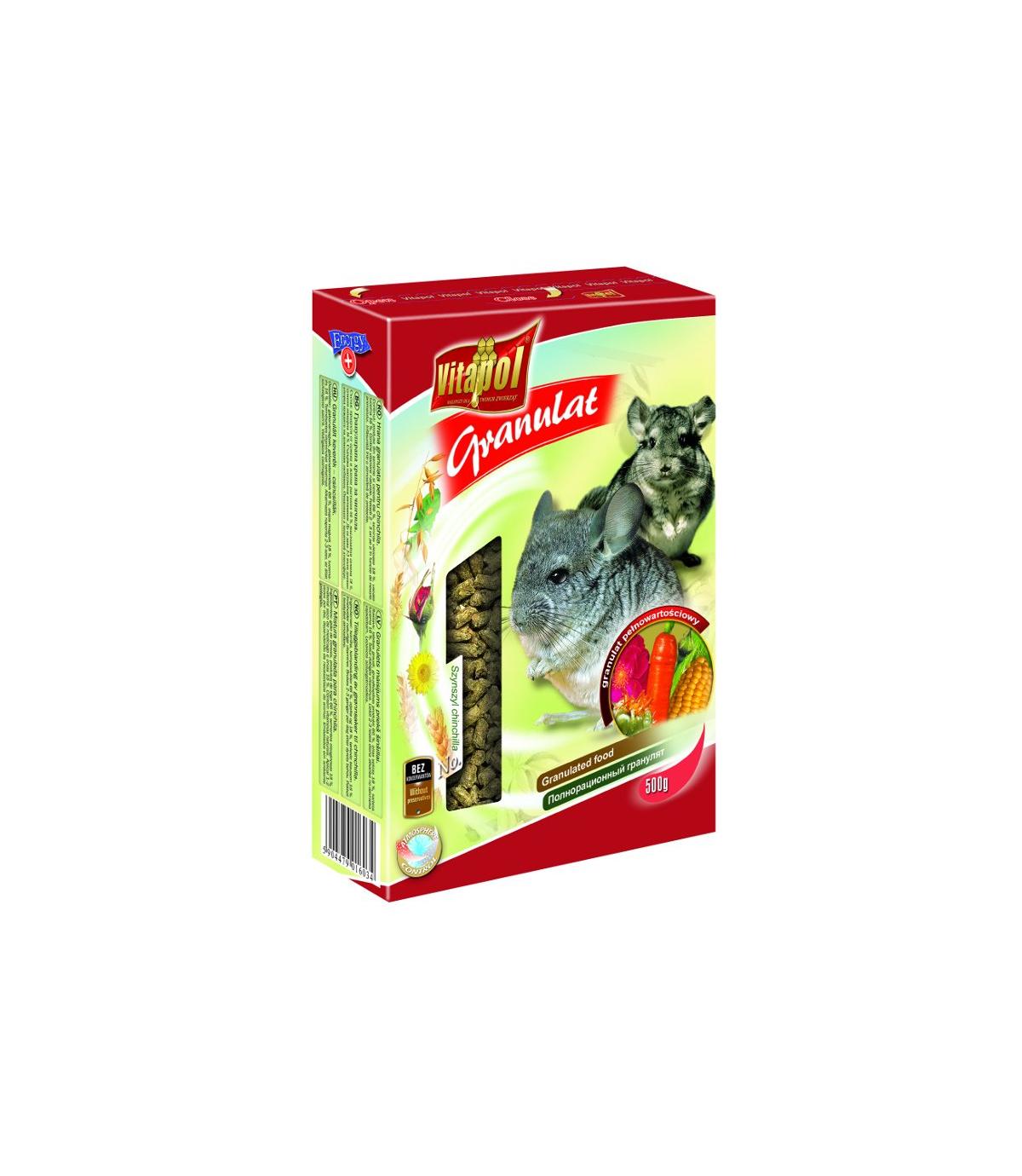 Karma granulowana dla szynszyli 500g