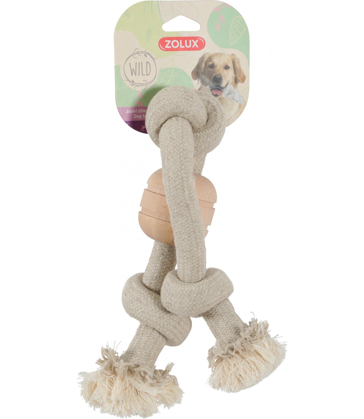 Sznur Wild Mix 3 z drewnianym krążkiem i węzłami