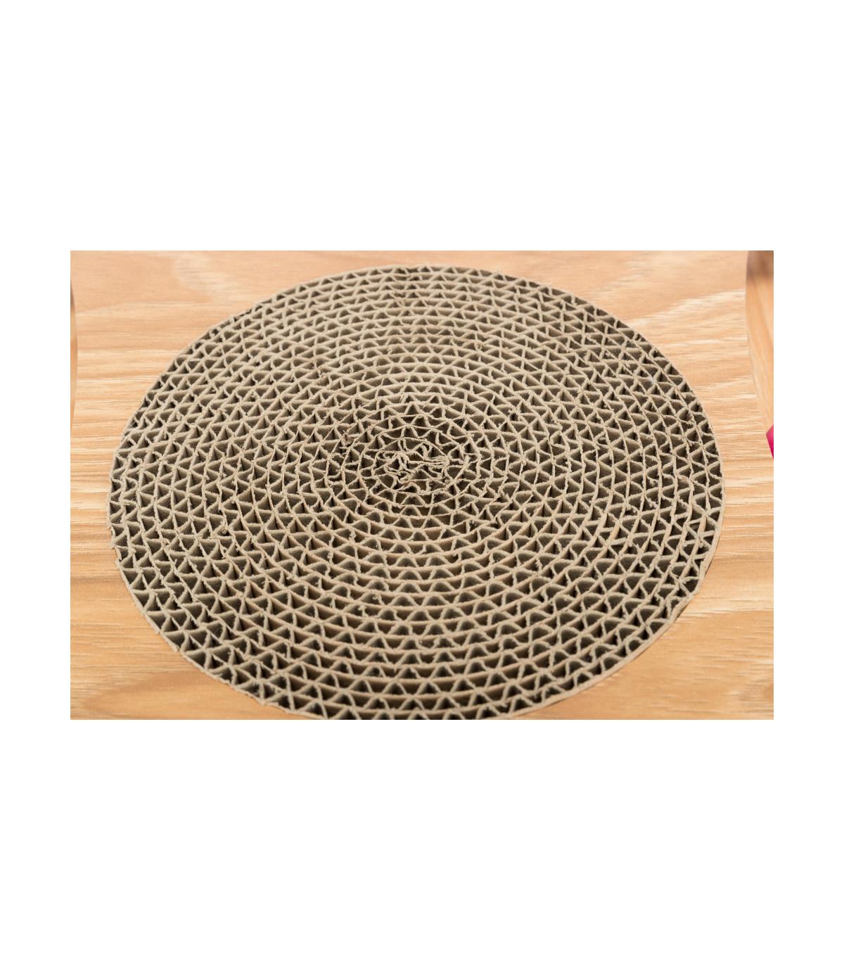 Drapak kartonowy z drewnianą ramką