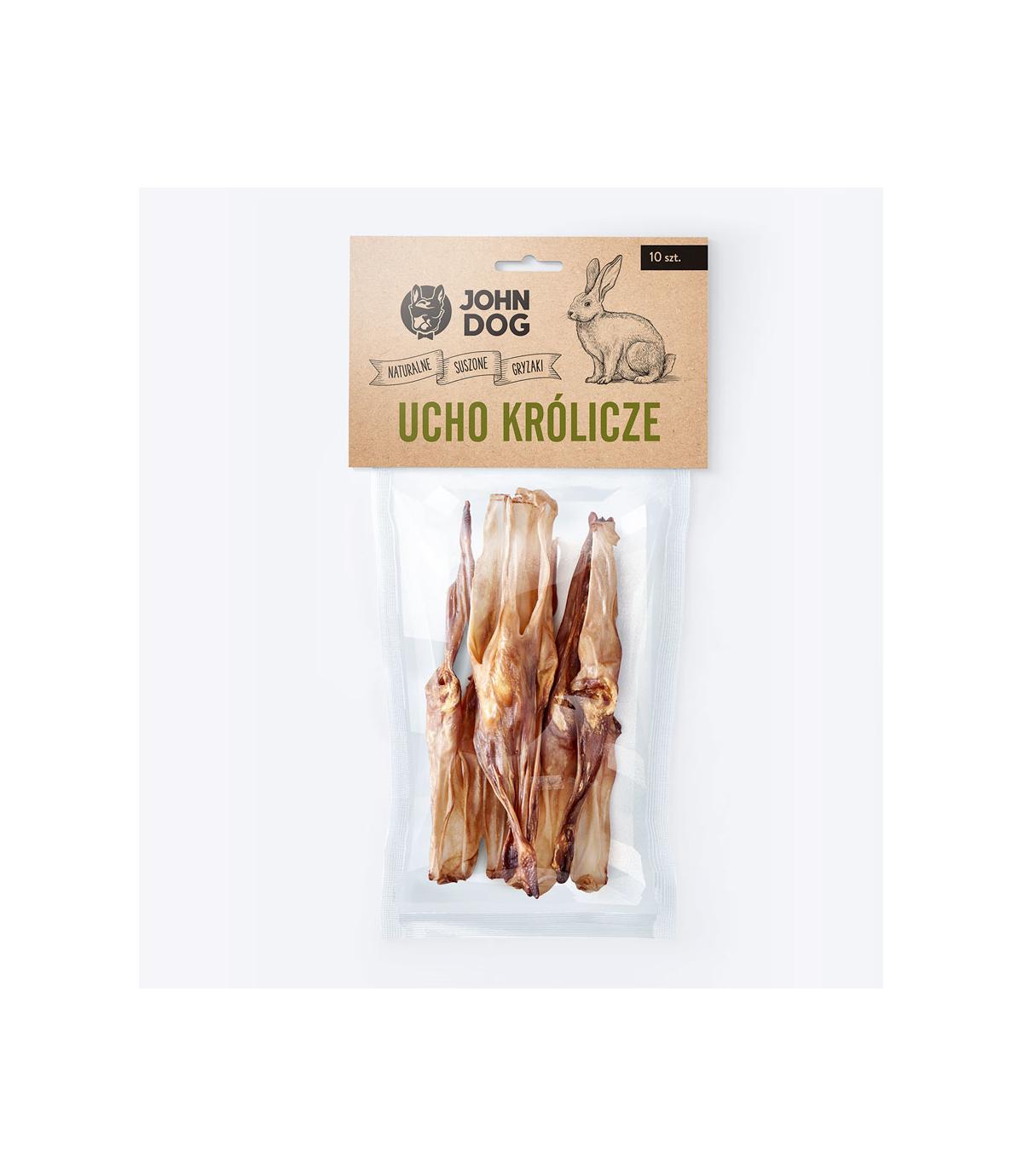 John Dog Ucho królicze 10 szt