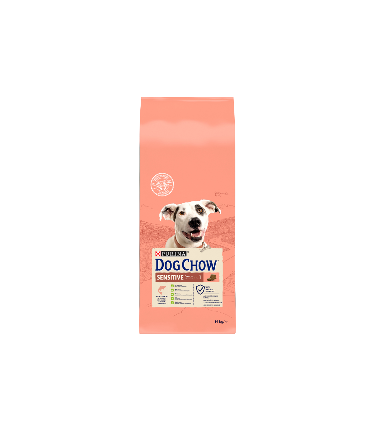 Purina Dog Chow Adult Sensitive 1+ Salmon 14kg