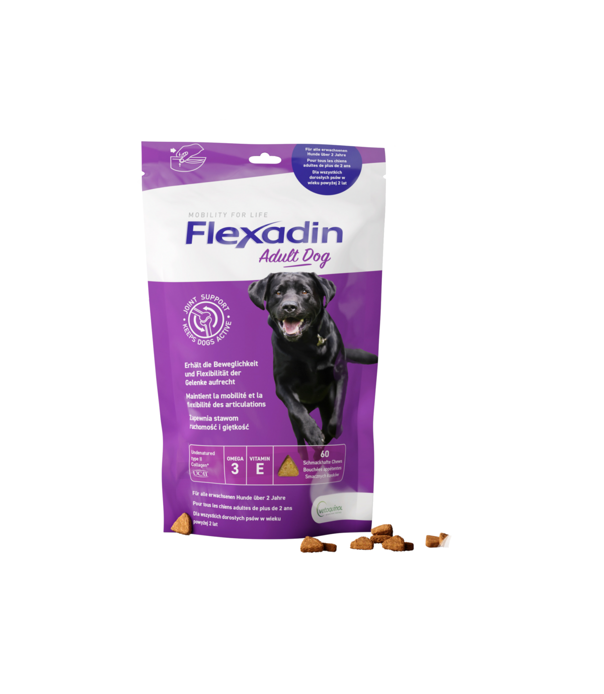 Flexadin Adult Dog 60 kęsów