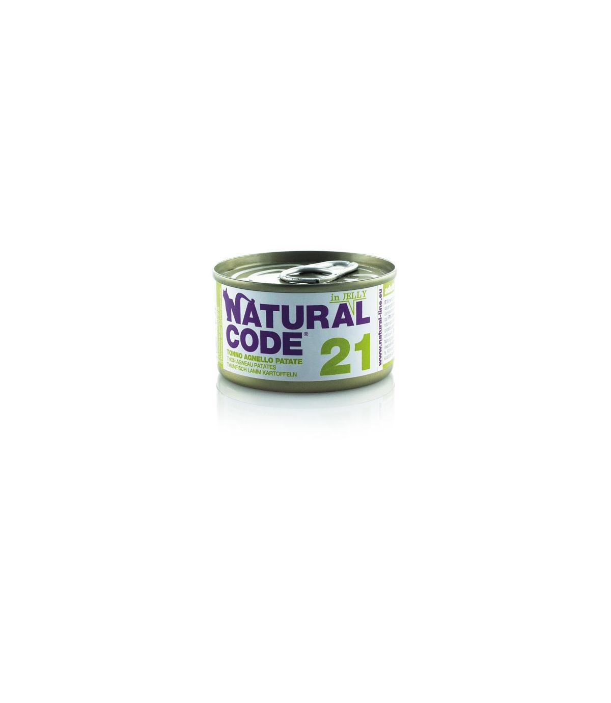 Natural Code Cat 21 Tuna, lamb and potatoes in jelly 85g