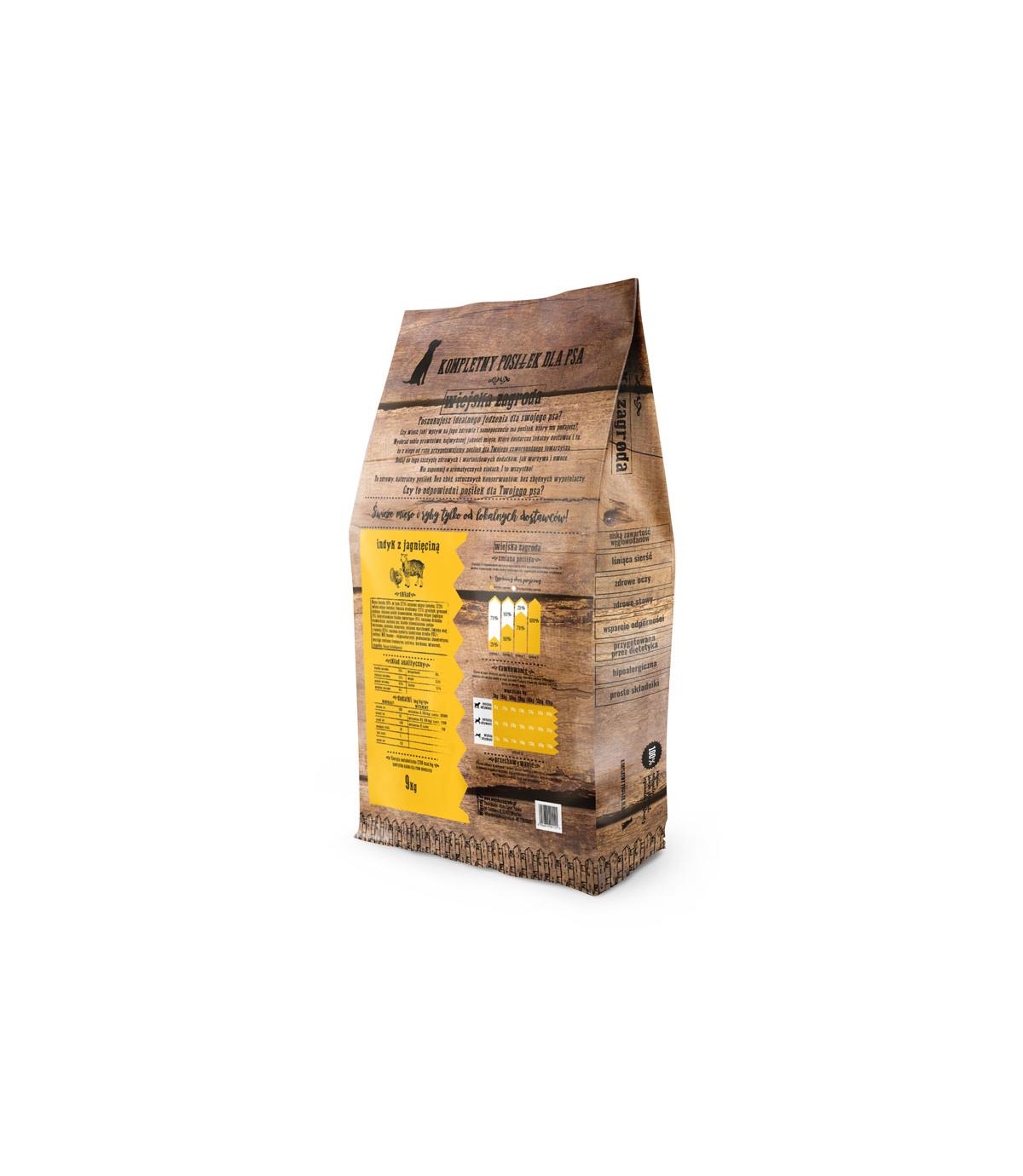 Wiejska Zagroda indyk z jagnięciną 9kg