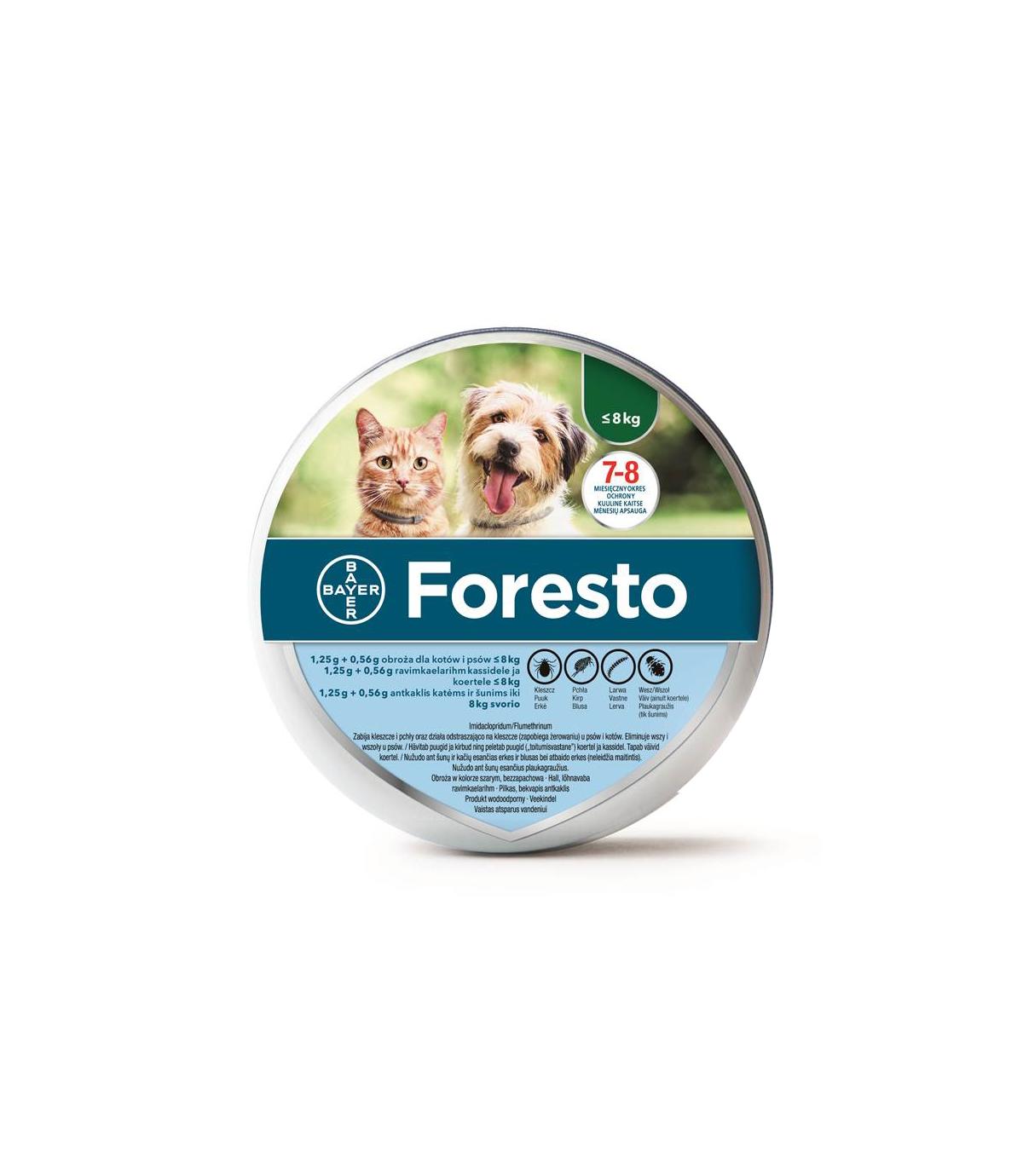 Obroża Foresto - dla małych psów i kotów - 38cm