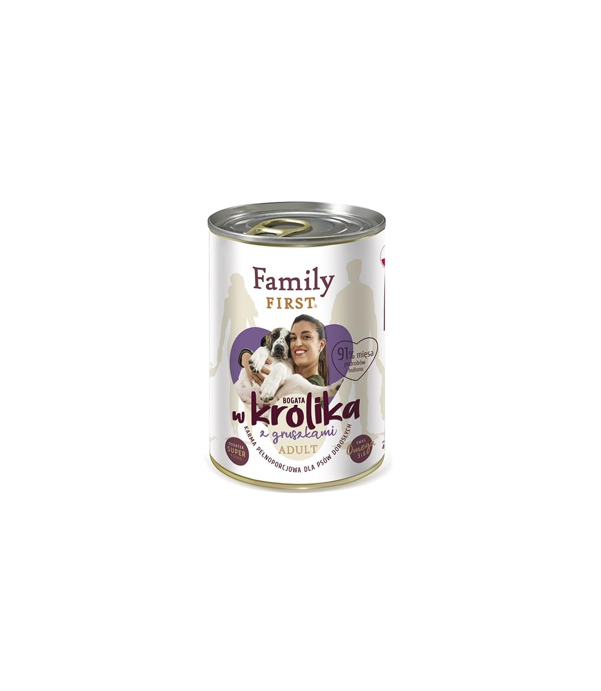 Family First Bogata w królika 400g