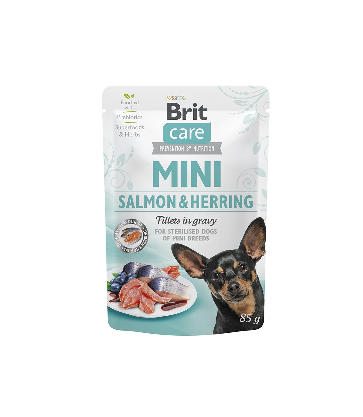 Brit Care Mini Adult Sterilised Salmon & Herring 85g