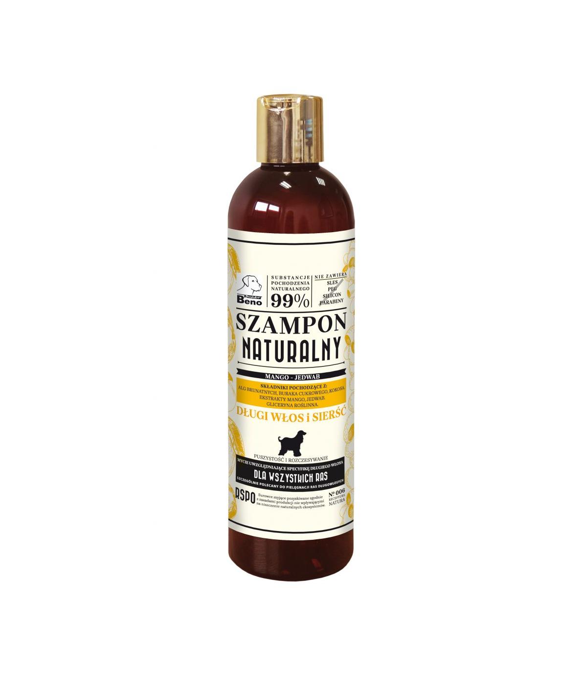 Super Beno Szampon Naturalny Długi włos i sierść 300ml