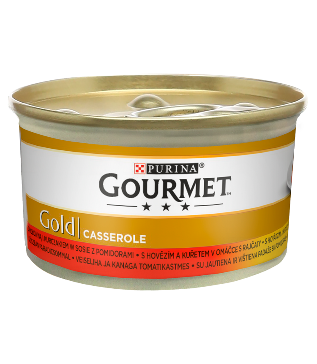 Gourmet Gold 85g - wołowina z kurczakiem w sosie z pomidorami