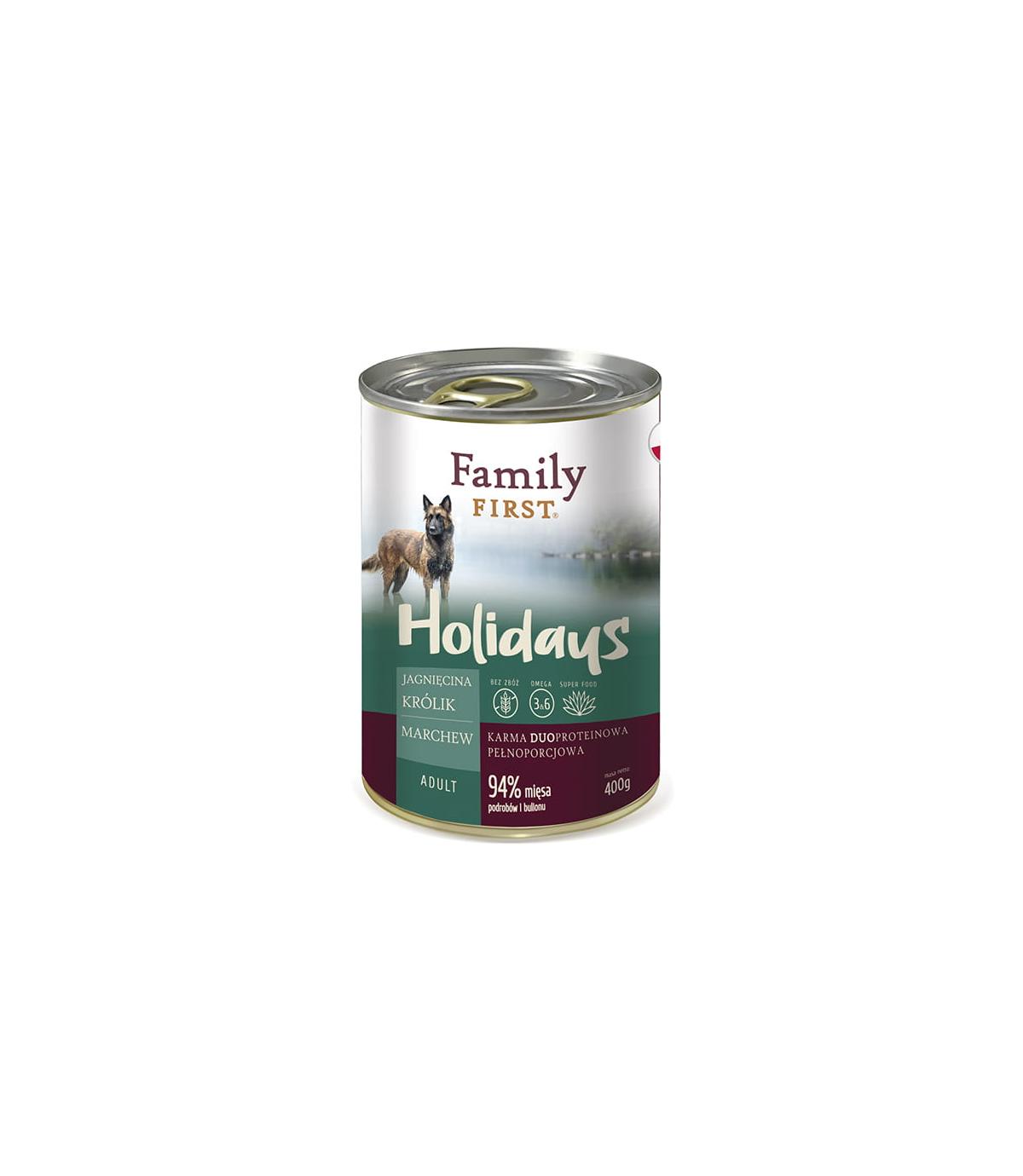 Family First Holidays Jagnięcina i królik 400g