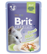 Brit Premium Cat Adult Trout Fillets w galaretce 85g