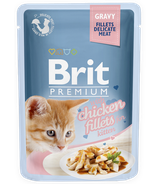 Brit Premium Kitten Chicken Fillets w sosie 85g
