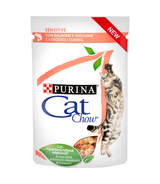 Purina Cat Chow Sensitive z łososiem i cukinią 85g