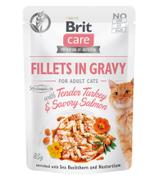 Brit Care Cat Fillets in Gravy with Turkey & Salmon 85g