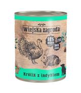 Wiejska Zagroda Królik z indykiem 800g