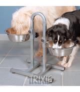 Stojak regulowany z miskami 2,88l