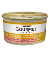 Gourmet Gold 85g - z łososiem i kurczakiem w sosie